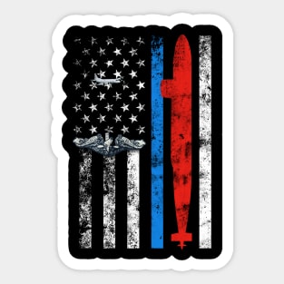 US Submariner Veteran Silent Service Pride Runs Deep - Gift for Veterans Day 4th of July or Patriotic Memorial Day Sticker